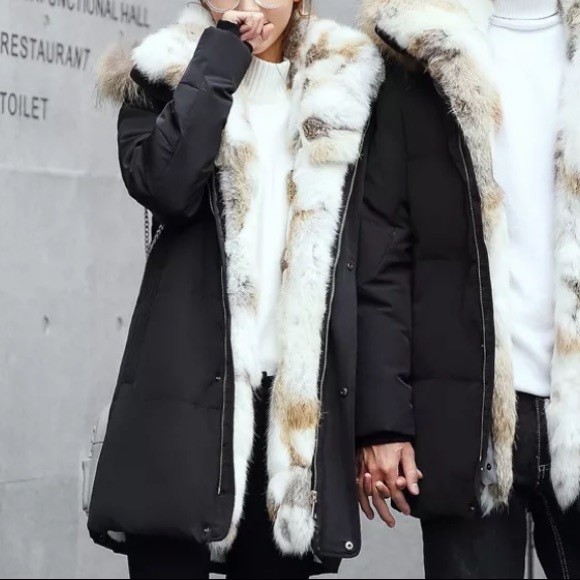 real fur lined coat